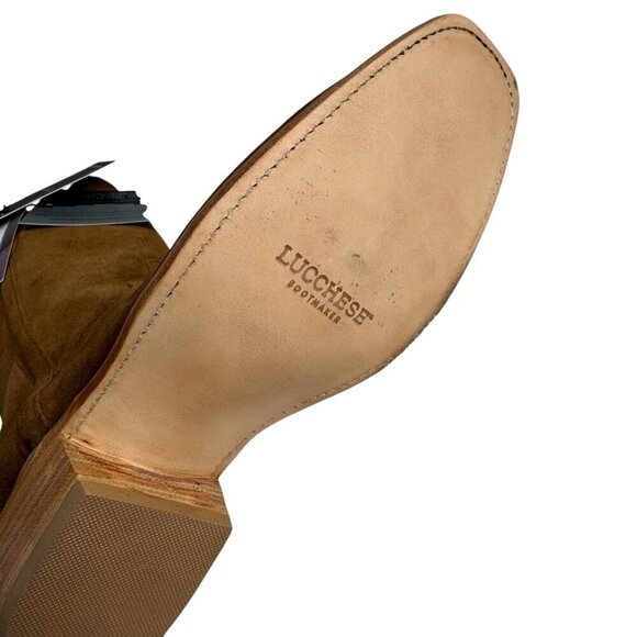 Lucchese x Chris Stapleton western cowboy Boot Brown Suede size 9.5 EE New box - Picture 2 of 12